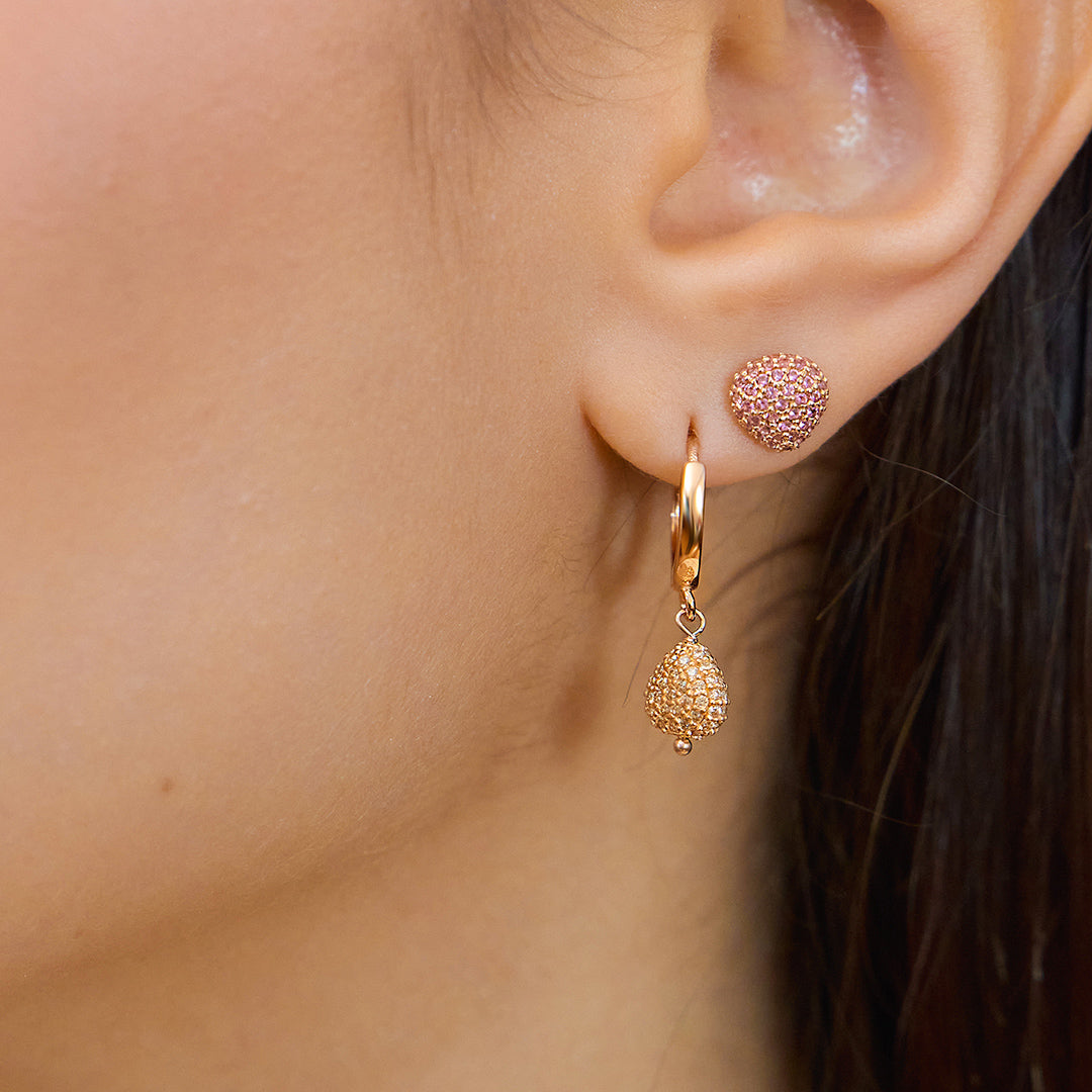 Mono Orecchino Semino d'Amore Sparkling Pavé