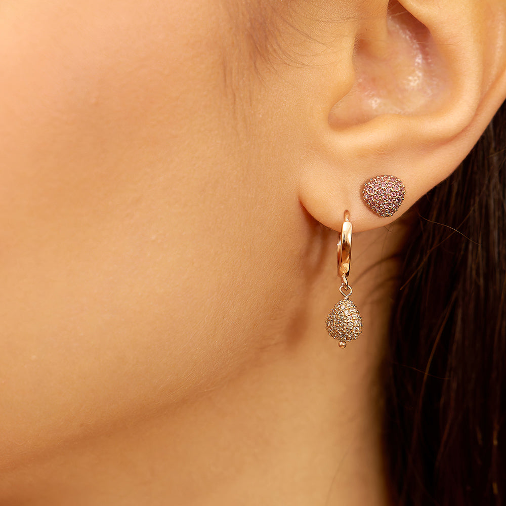 Mono Orecchino Semino d'Amore Sparkling Pavé