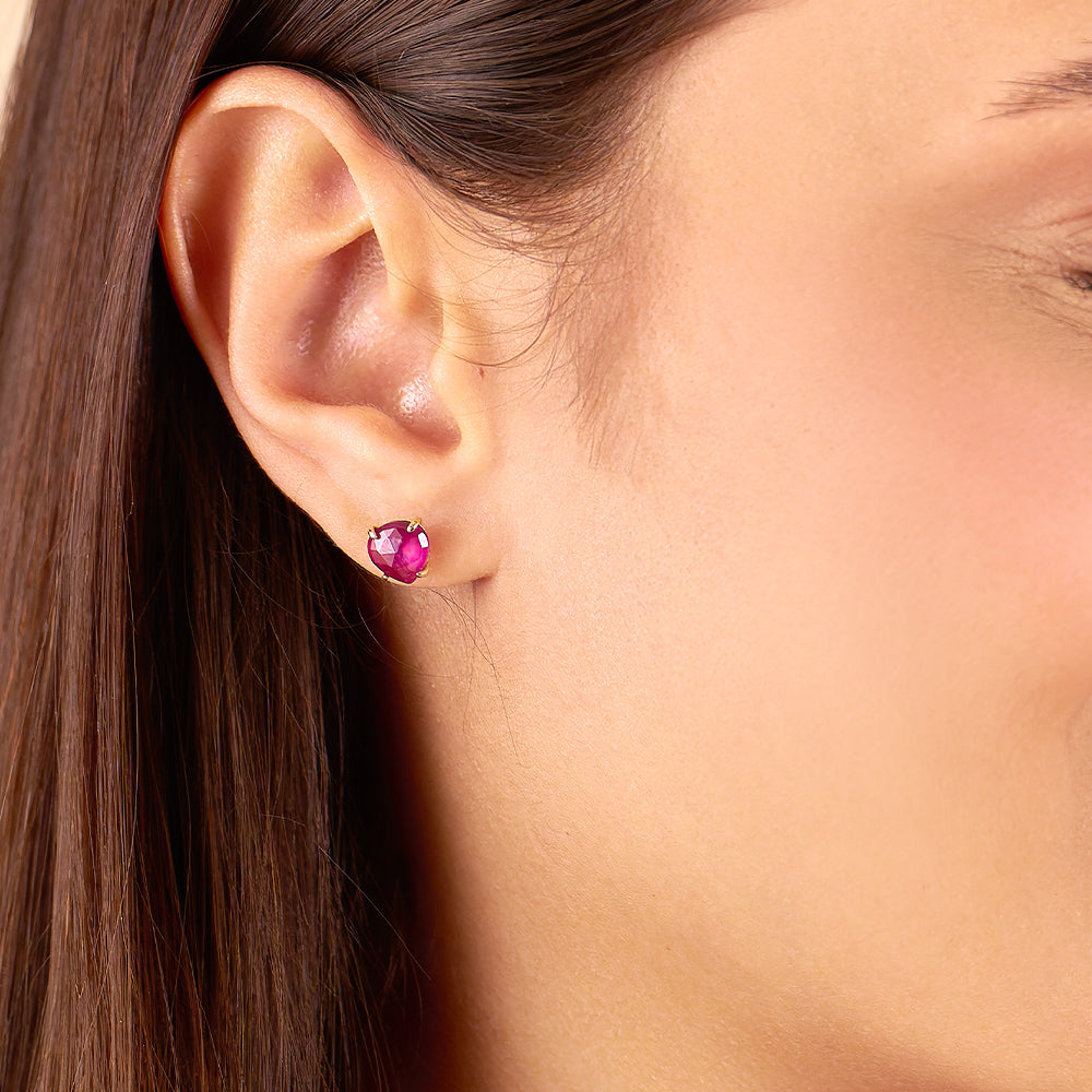 Mono Orecchino Semino d'Amore The Ruby of Love