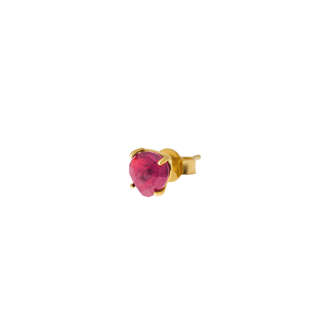 Mono Orecchino Semino d'Amore The Ruby of Love