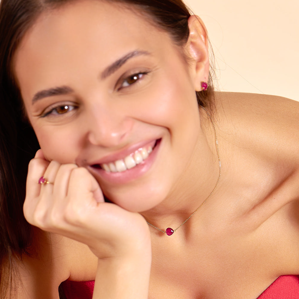 Girocollo Semino d'Amore The Ruby Of Love