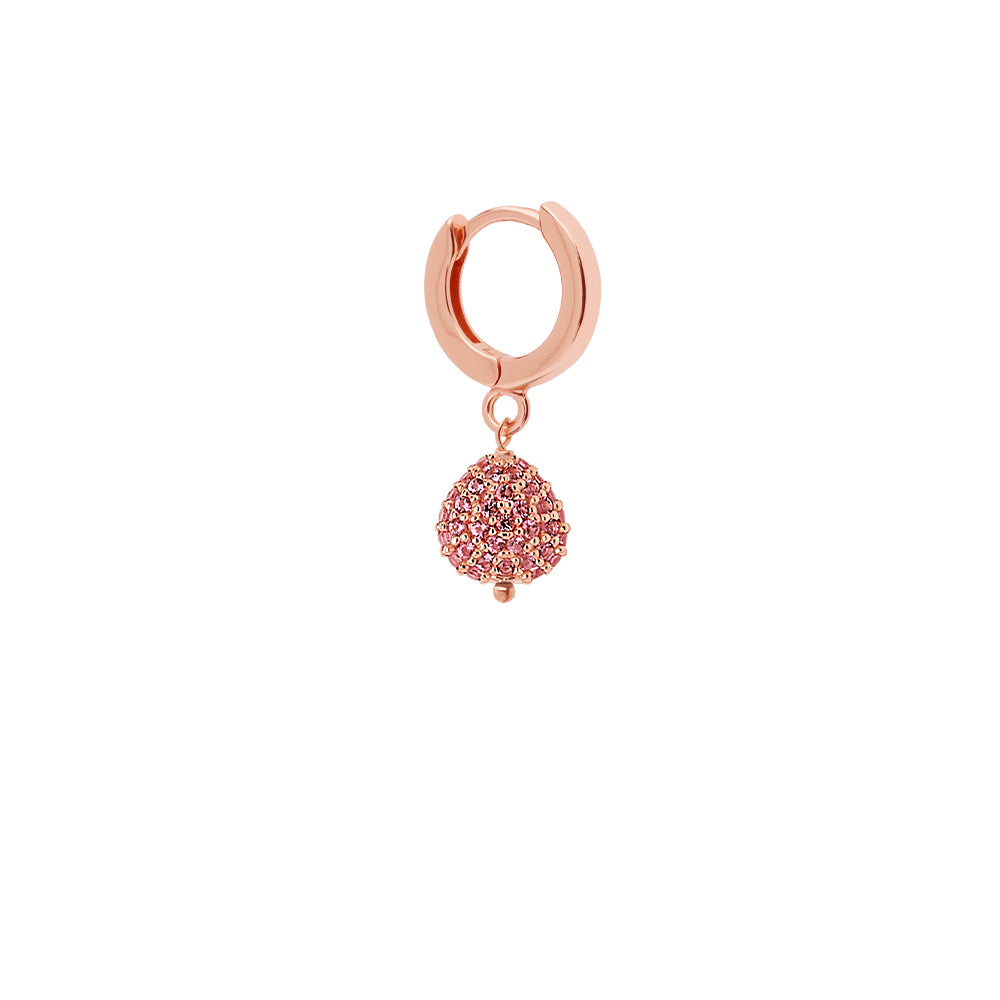 Mono Orecchino Cerchio Sparkling Pavè