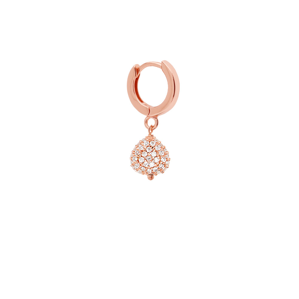 Mono Orecchino Cerchio Sparkling Pavè