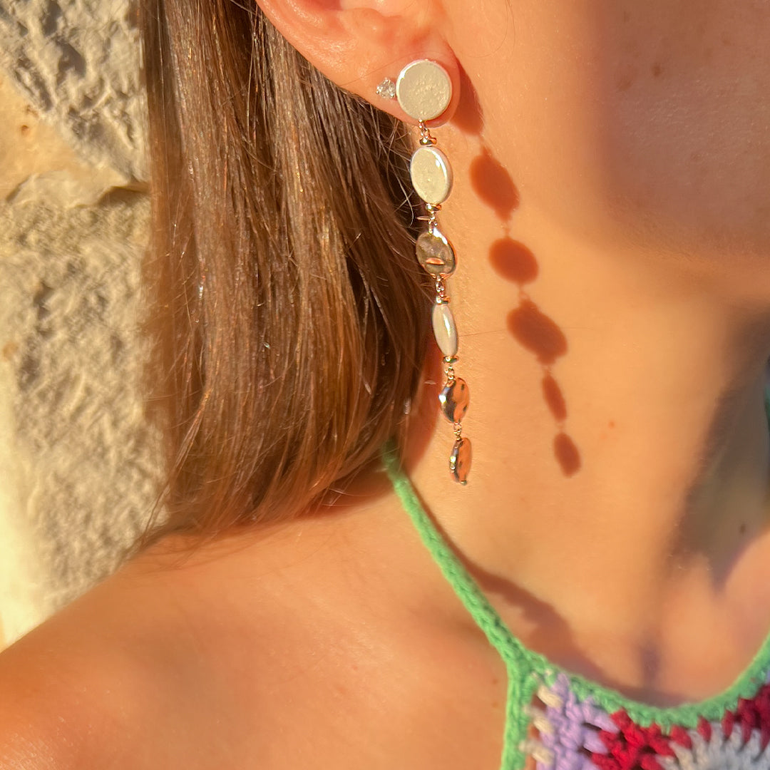 Mono Orecchino Long Paillettes