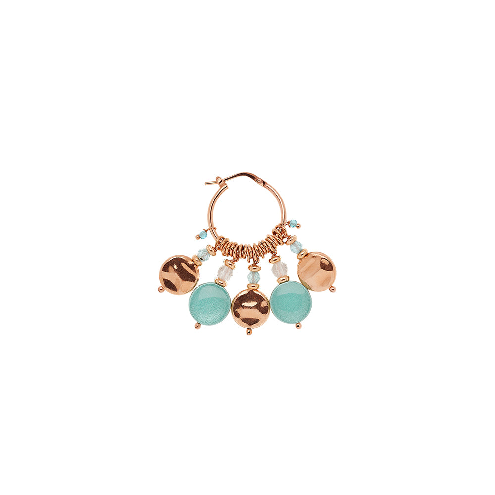Mono Orecchino Hoop Paillettes
