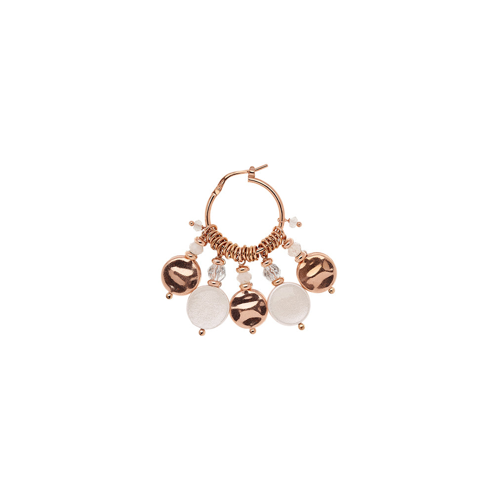 Mono Orecchino Hoop Paillettes