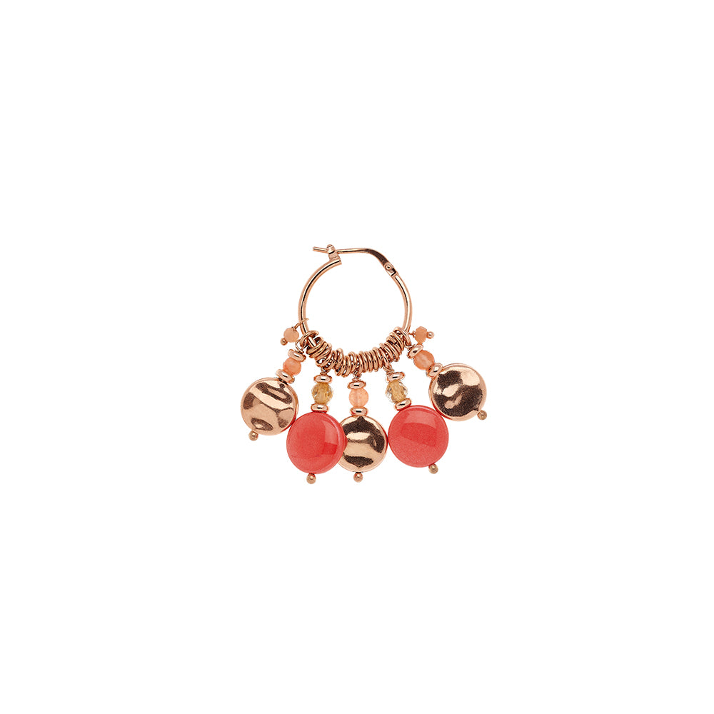 Mono Orecchino Hoop Paillettes