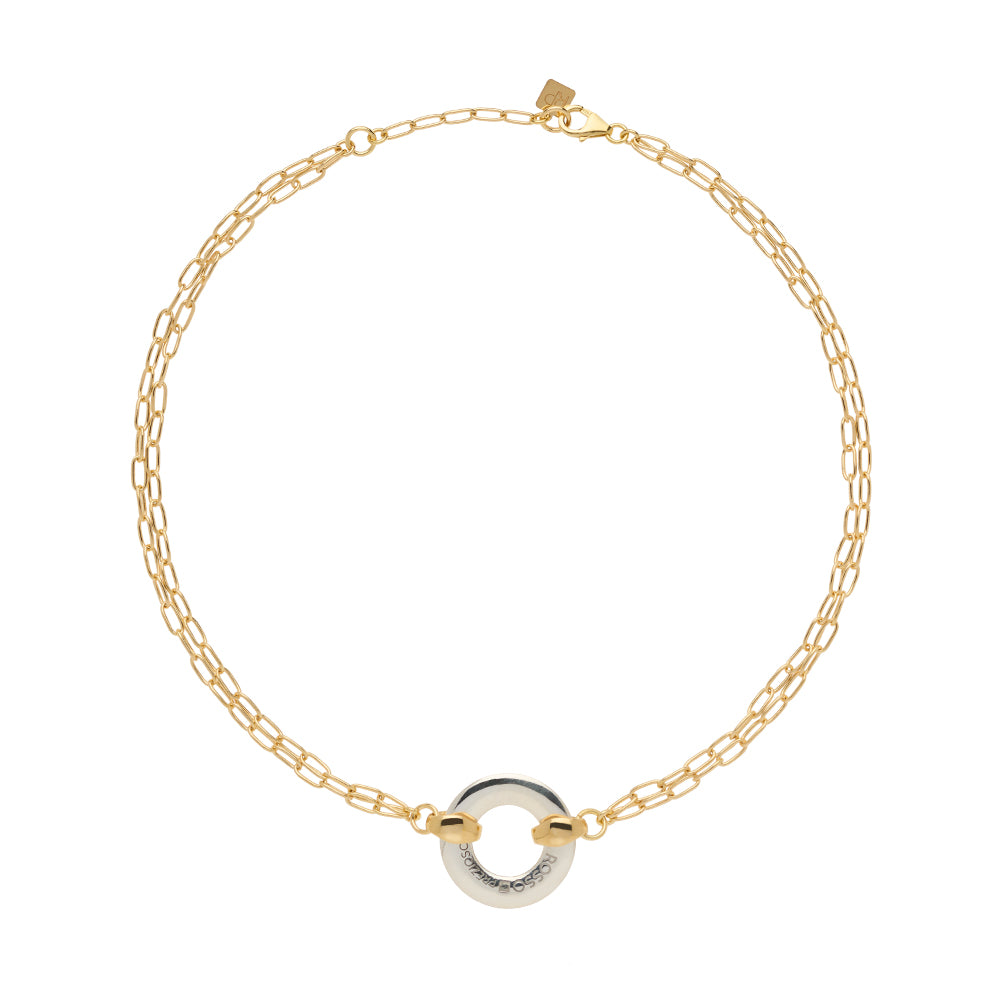 Girocollo Double Chain Silver