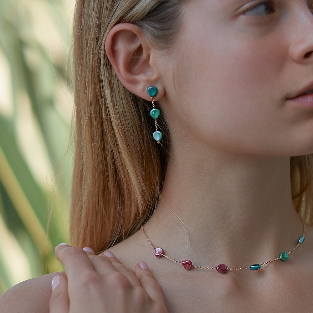 Mono orecchino Semino d'Amore Tourmaline