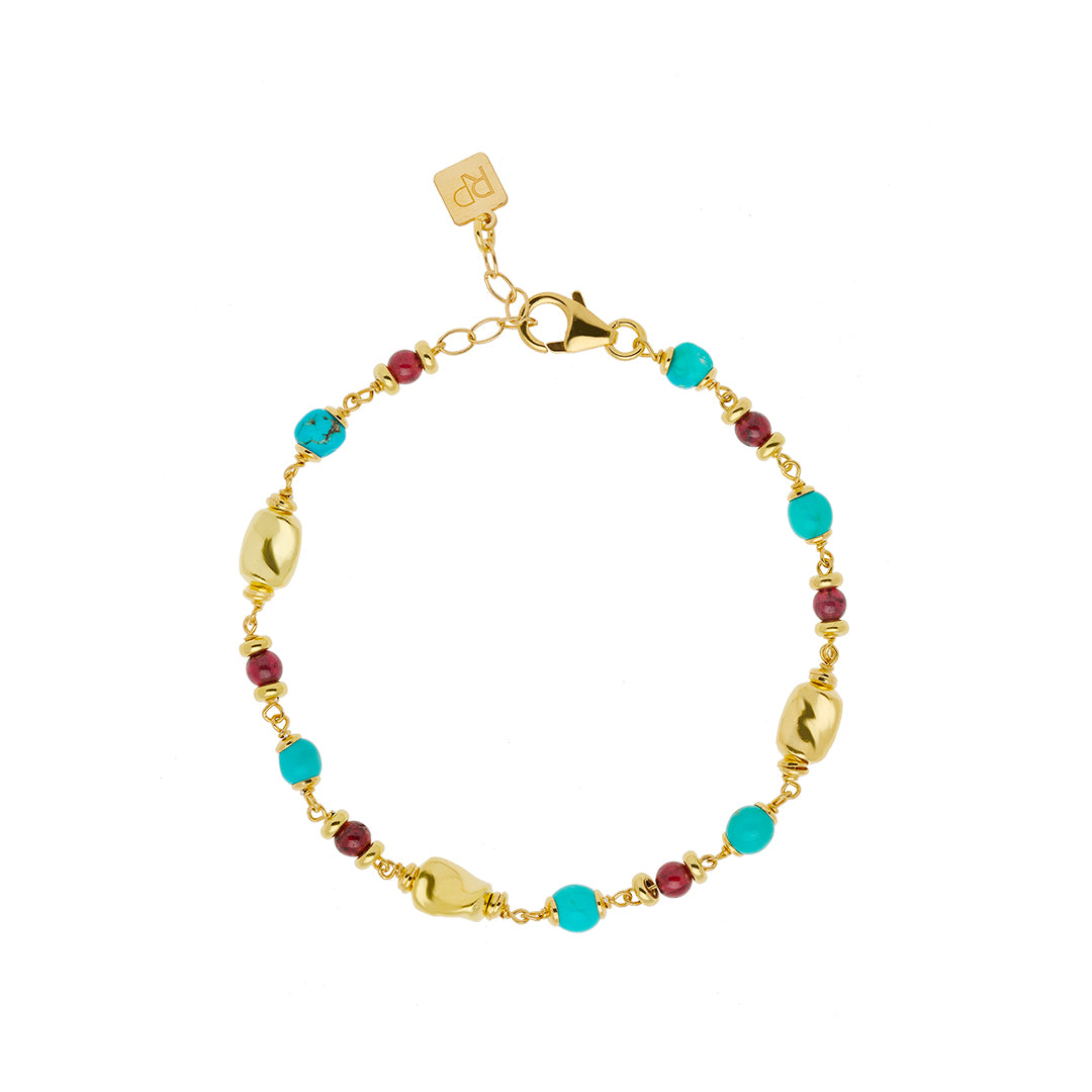 Bracciale Turquoise & Garnet