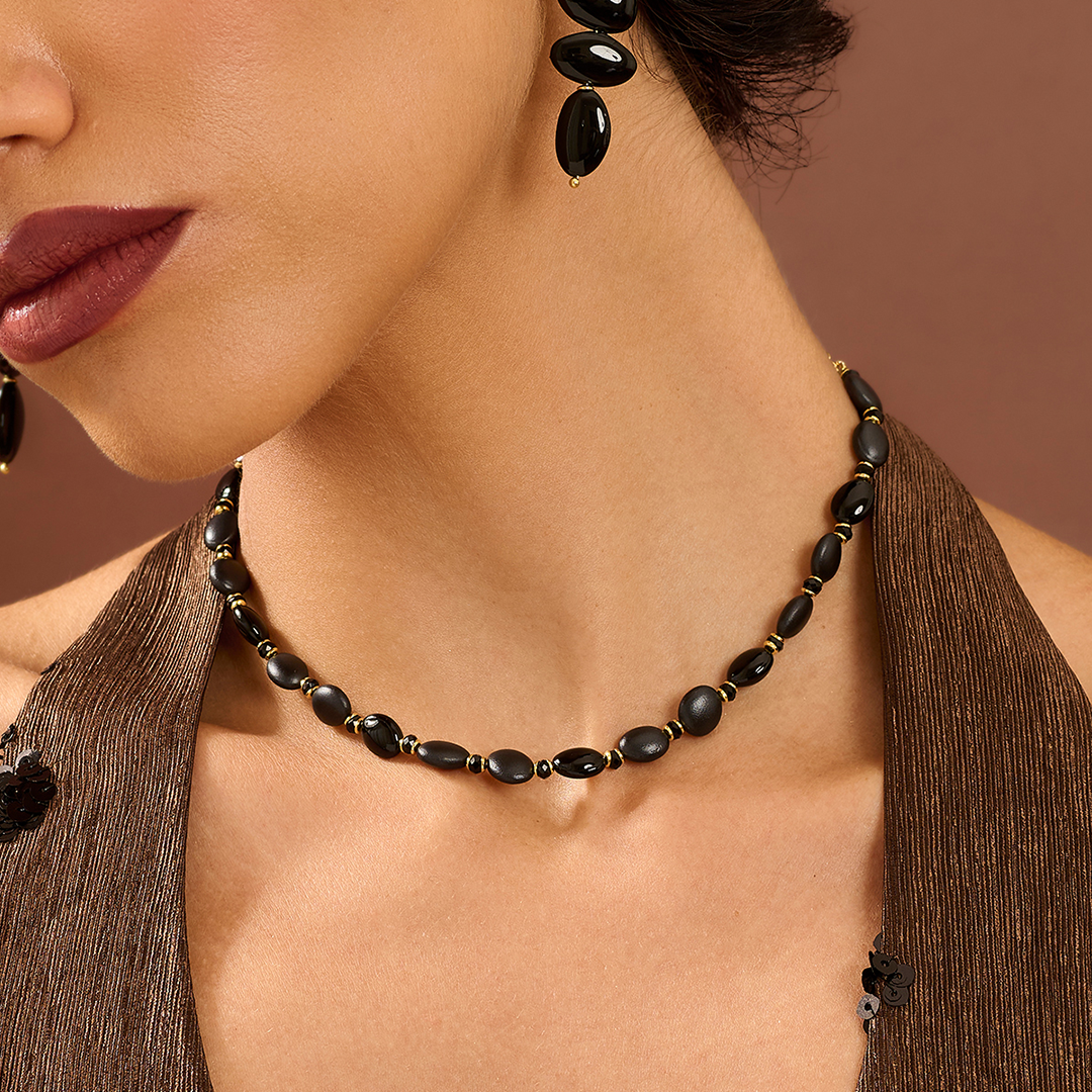 Girocollo Black Leopard