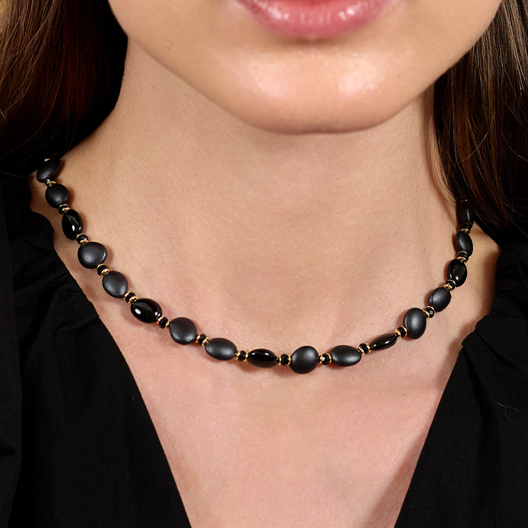 Girocollo Black Leopard