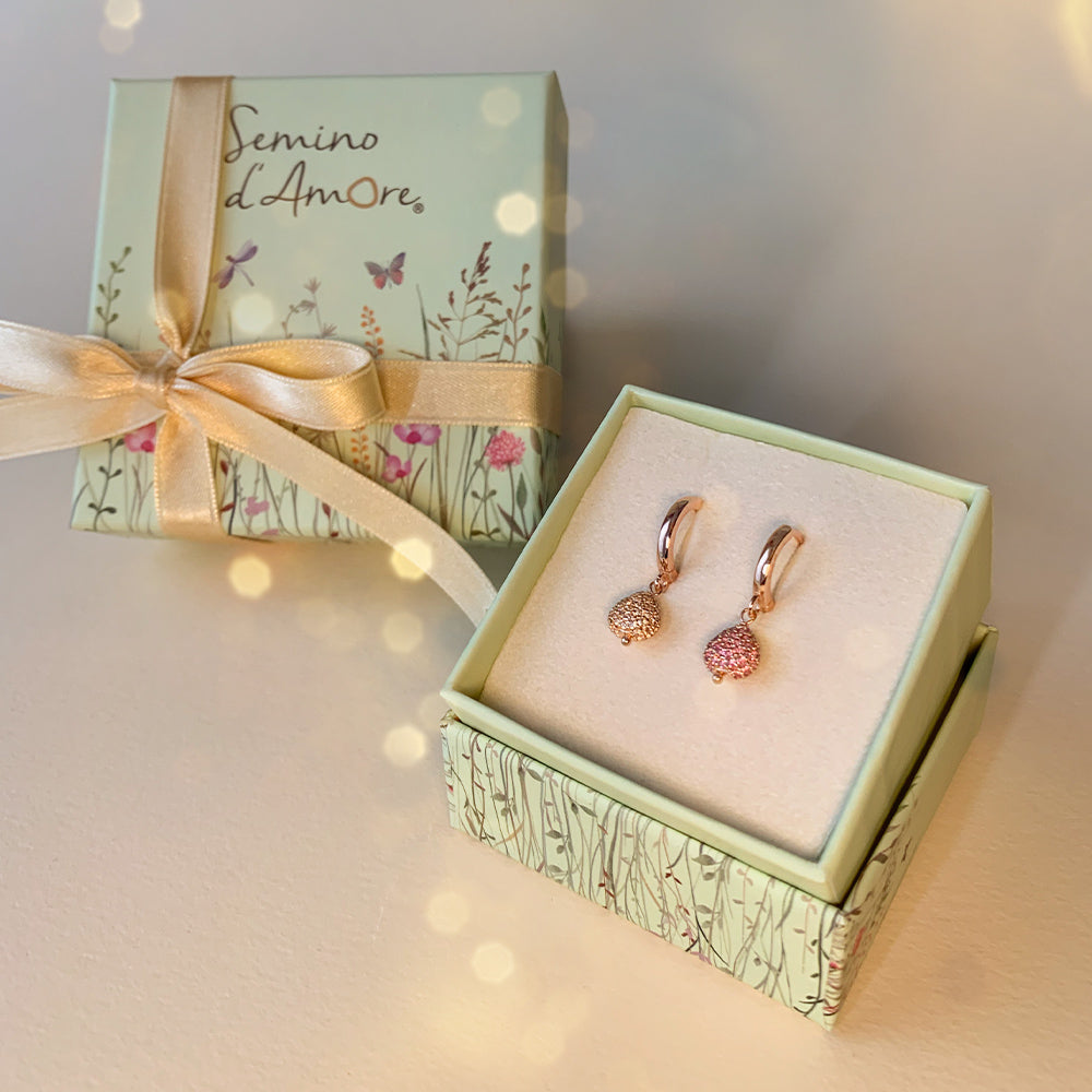 Mono Orecchino Cerchio Sparkling Pavè