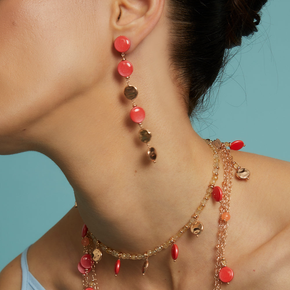 Mono Orecchino Long Paillettes