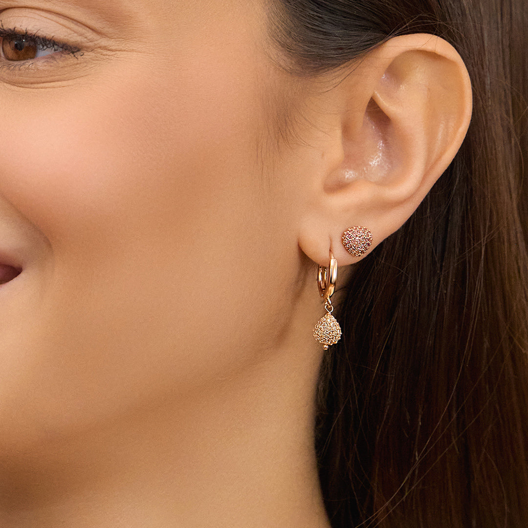 Mono Orecchino Cerchio Sparkling Pavè