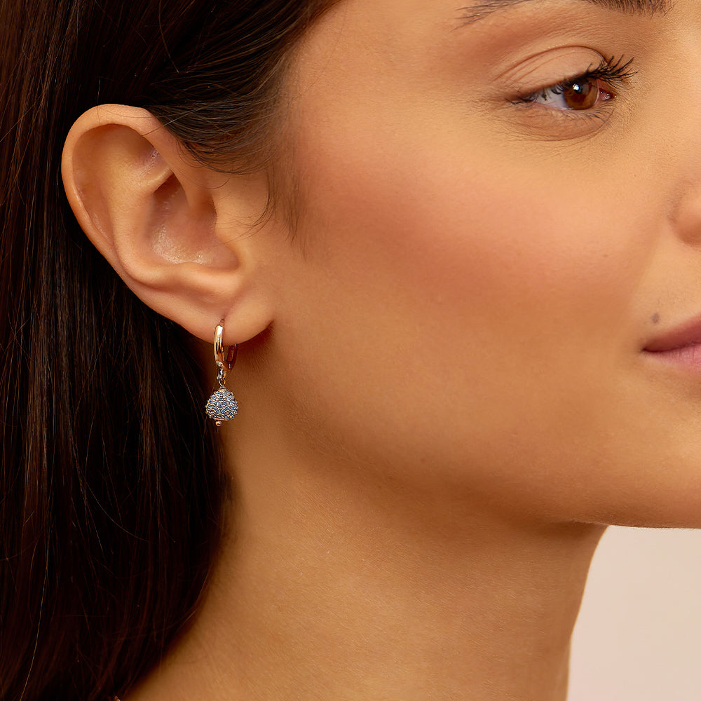 Mono Orecchino Cerchio Sparkling Pavè