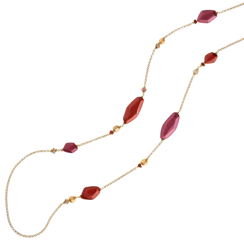 Regalarsi una bella collana, è sempre una buona abitudine! 87 24183GM FW FW24 TOURMALINE ROSA