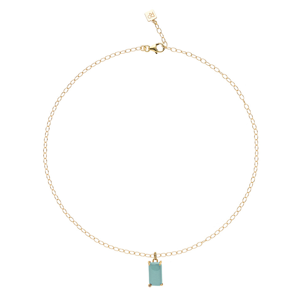 Girocollo con catena Pure Rectangle