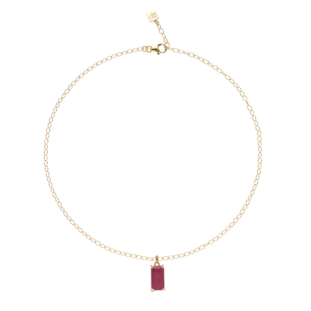 Girocollo con catena Pure Rectangle