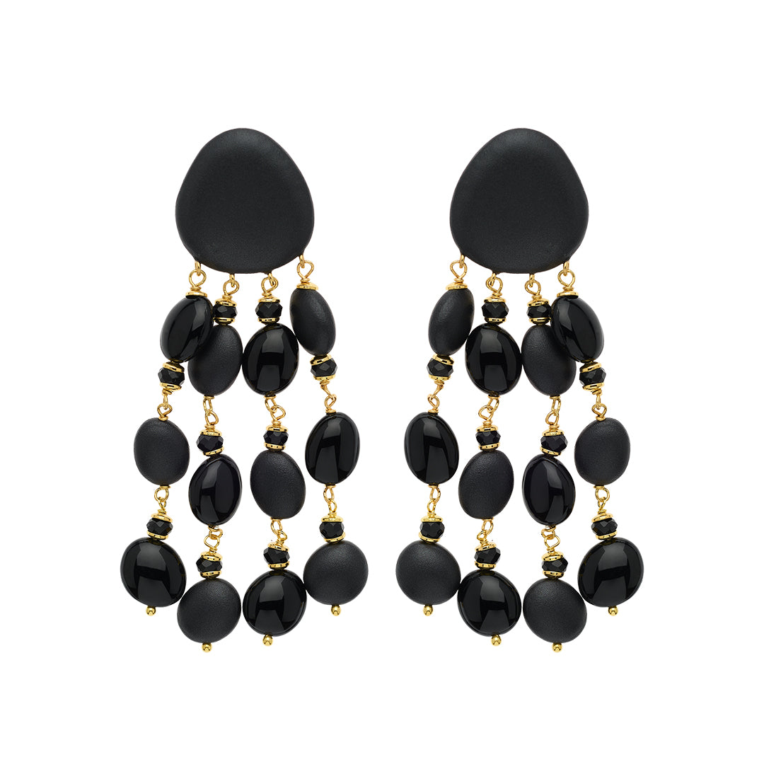 Orecchini Black Leopard
